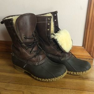 L.L. Bean Shearling Lined Bean Boots